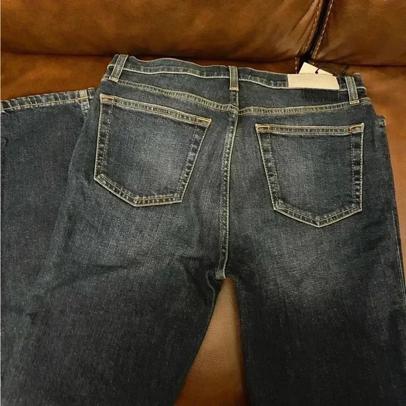 NWT RE/DONE Redone High Rise Ankle Crop Jeans Midnight Dark Blue 29 - Picture 6 of 11